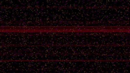 Wall Mural - Glitching Digital Noise with Red Band: Abstract Data Stream and Static Interference Visual
