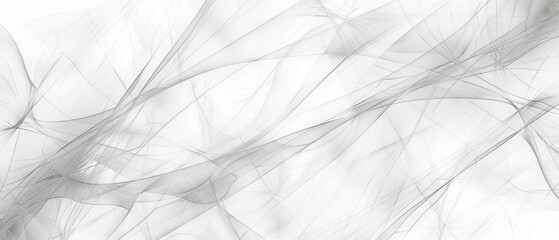 Wall Mural - An abstract gray pattern of intertwining lines, suitable for interior design and cover art.