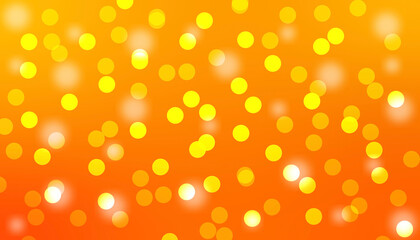 Wall Mural - Yellow Orange Bokeh – Abstract Light Glow Circle Gradient Background. abstract background with bokeh
