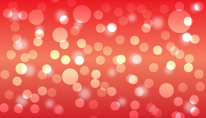Wall Mural - Red Bokeh Glow – Abstract Yellow Pink Light Circle Gradient Background. Red Bokeh Glow abstract background