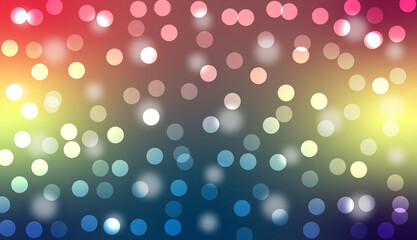 Wall Mural - Multicolor Bokeh Glow – Abstract Gradient Light Circle Background Design. abstract background with bokeh