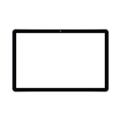 Modern digital tablet isolated on a white background. Sleek and realistic device