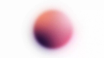 Wall Mural - abstract red and orange gradient sphere, looping animated background with copyspace