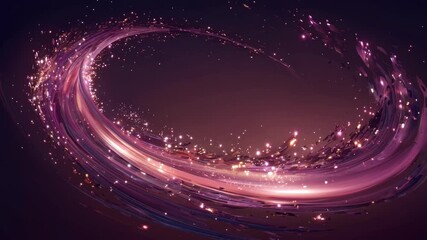 Wall Mural - Abstract Swirling Light with Sparkling Particles