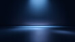 © Marut - Minimal clean backdrop with soft blue spotlight, smooth reflective floor, and dark gradient background, perfect for product photography or modern presentations, creating calm and elegant mood