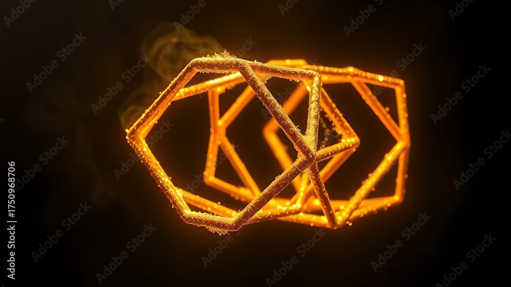 Molten gold forming impossible geometric shapes in zero gravity ...