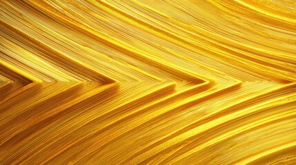 Wall Mural - Textured Golden Surface with Wavy Brush Strokes Creating a Vibrant and Mesmerizing Background of Luxury and Elegance in Artistic Expression