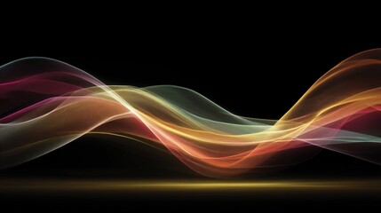 Wall Mural - Abstract flowing waves in vibrant colors creating a dynamic background for visual projects with smooth transitions and elegant design elements