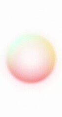 Wall Mural - Abstract animated looping background, Gradient cyan, red, and yellow ring shape with nosie texture on white background