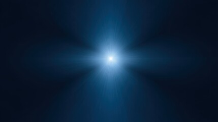 Wall Mural - Bright blue light radiates from the center creating a dynamic, glowing effect with smooth lines and deep shadows, ideal for abstract backgrounds or design elements