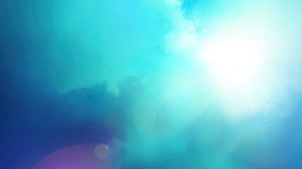 Wall Mural - Vibrant Abstract Blue Background with Soft Light Effects and Cloud-Like Patterns for Creative Design Projects and Digital Art Use