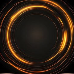 Canvas Print - Dark Dynamic Abstract Background with Grainy Circular Patterns