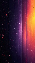 Canvas Print - Vibrant Gradient Background with Dark Purple and Orange Hues