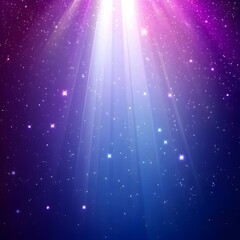 Canvas Print - Gradient Background with Purple, White, and Blue Color Splashes