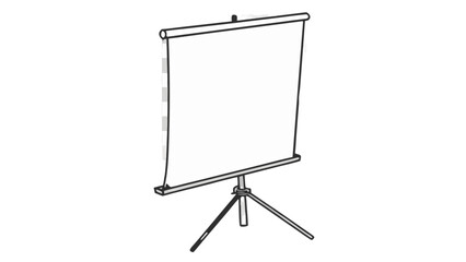 Presentation screen projector stand whiteboard for office meeting seminar training and conference room use