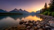 © Jibjoy - Sunset reflections over still waters jasper national park landscape photography natural serenity scenic view beauty of nature