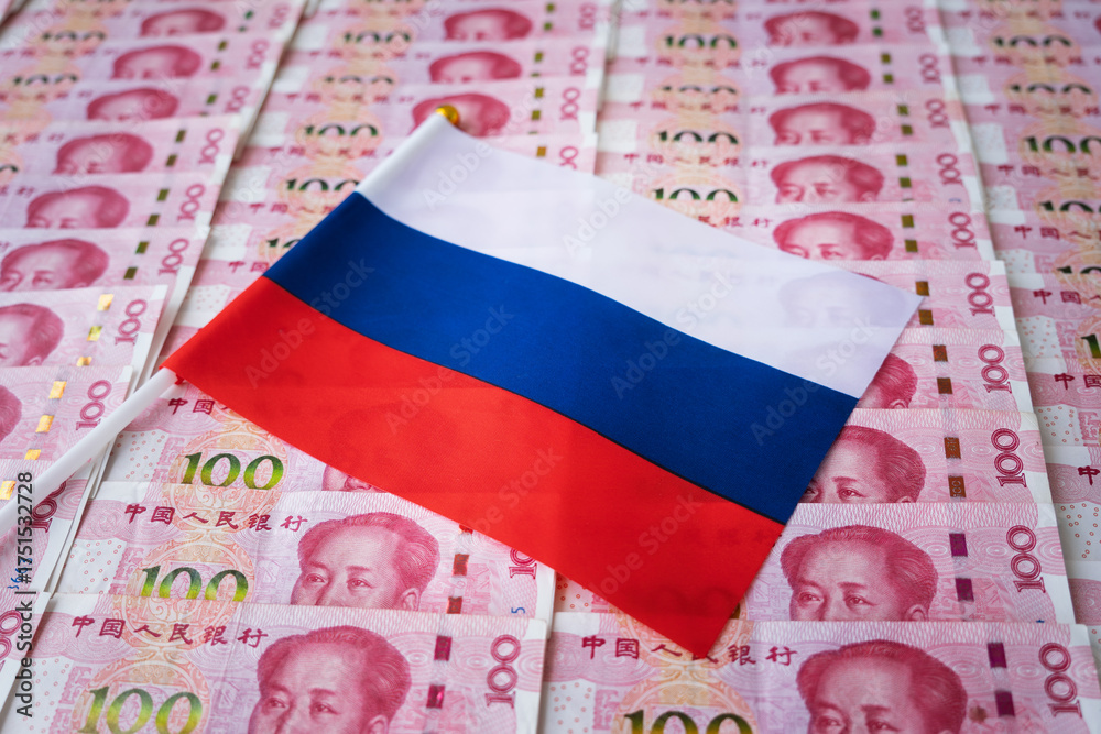 17 Rmb The Russian flag and Chinese yuan overlap again. Narrative Renminbi ...