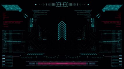 Wall Mural - Futuristic Digital Interface Displaying Code and Data Streams with Cyan Accents