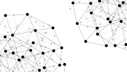 Abstract technology dot and line connection digital hi tech design concept background. Space for text. Vector illustration