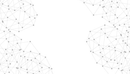 Abstract plexus background with connecting dots and lines. Global network connection