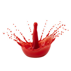 Wall Mural - Crimson surge liquid explosion, vibrant burst of fluid motion for creative projects