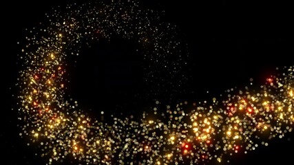 Wall Mural - beautiful celebration bokeh circle backdrop animation loop