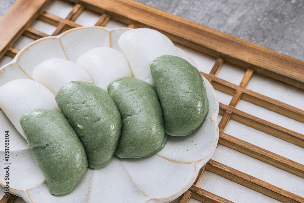 jeolpyeon, korean style Patterned Rice Cake, Short grain rice powder ...
