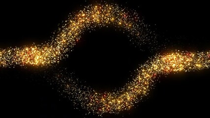Wall Mural - glow particle logo circle light background effect