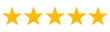 © Motin - Five stars customer product rating review icon in flat style, star isolated on white background, review business concept, for apps and websites