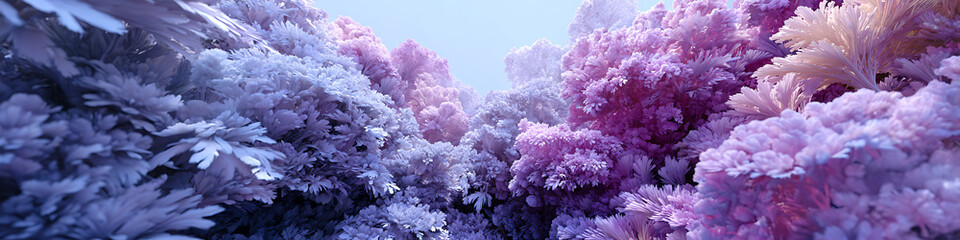 Wall Mural - Calm multi-sensory immersive background for vr environments with gentle color gr