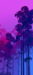 Wall Mural - Calm multi-sensory immersive background for vr environments with gentle color gr