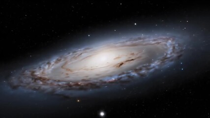 Wall Mural - Realistic 3D Galaxy Spiral Nebula Background With Stars
