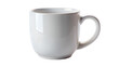 © MDMAHFUZULALAM - A plain white ceramic mug with a handle, isolated on transparent background, perfect for coffee or tea