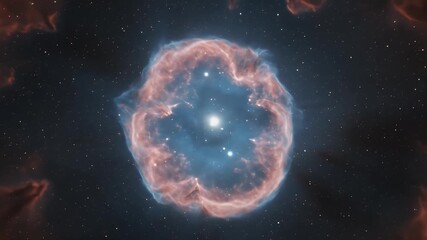 Wall Mural - Stunning Cosmic Nebula Abstract Background With Stars Detailed Visual