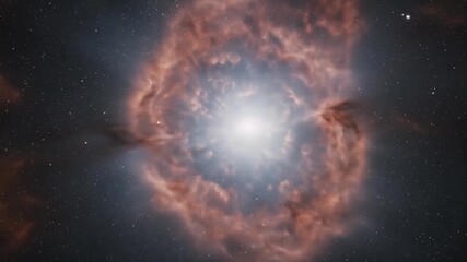 Wall Mural - Stunning Cosmic Ring Nebula Abstract Space Background 4K