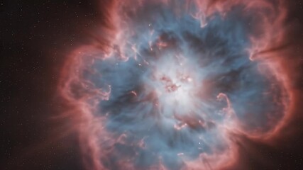 Wall Mural - Stunning Flower Nebula Abstract Background Video Cosmic Dust
