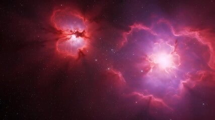 Wall Mural - Vast Cosmic Nebula Abstract Space Background With Stars