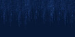 © ausmile - Binary code background with falling digital numbers in blue matrix style.