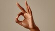 © Liliia - Woman'S Hand Forming The Symbol For Okay Or An Ok Sign With Her Fingers In A Gesture Of Approval Or Agreement.