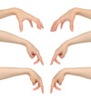 © rvlsoft - Set of hand gestures with walking fingers, isolated on transparent background