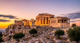 "Sunset Over the Acropolis of Athens"