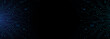 © dlyastokiv - Technology web banner, circuit blue board texture on dart background, innovation futuristic processor pattern, glowing AI chip tech backdrop concept