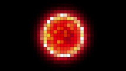 Wall Mural - Colorful Mosaic Circle Animation with Dynamic Abstract Motion and Light Reflection, 4K Seamless Looping Digital Background for Modern Visual Design and Media Projects