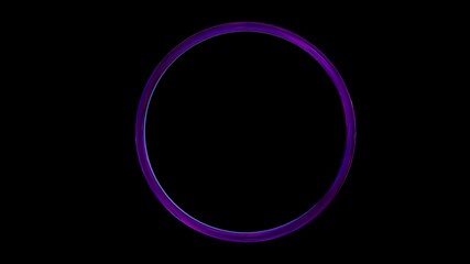 Wall Mural - Colorful 3D Circle Animation with Dynamic Color Refraction Effect, 4K Seamless Looping Abstract Glass Orb Motion Graphics for Creative Visuals and Modern Digital Art Projects