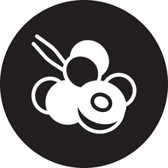 Wall Mural - longan glyph icon