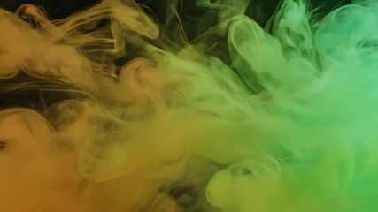 Wall Mural - Colorful Smoke Wave Abstract Background - A vibrant abstract video showcasing swirling, colorful smoke waves.