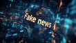 © Iryna - Fake news concept in the digital world glow of Fake News text on digital globe in cyberspace cybersecurity and disinformation