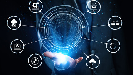 Wall Mural - The concept of a software update ensures system security and performance. This maintenance process is vital for applying patches, improving the entire software update cycle. Gist