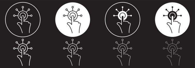 Education technology line editable icon set, e-learning tools, online courses, virtual classroom, interactive modules, instructional symbols, STEM icons, learning hubs, vector illustration.