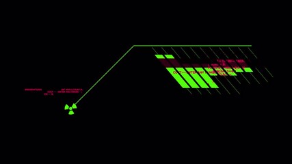 Wall Mural - Cyberpunk Code Interface: Dynamic Green & Pink Tech Overlay Animation [100/180]